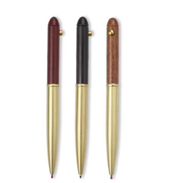 Handcrafted Brass Wooden Ballpoint Pen Item No#31291 - Image 2