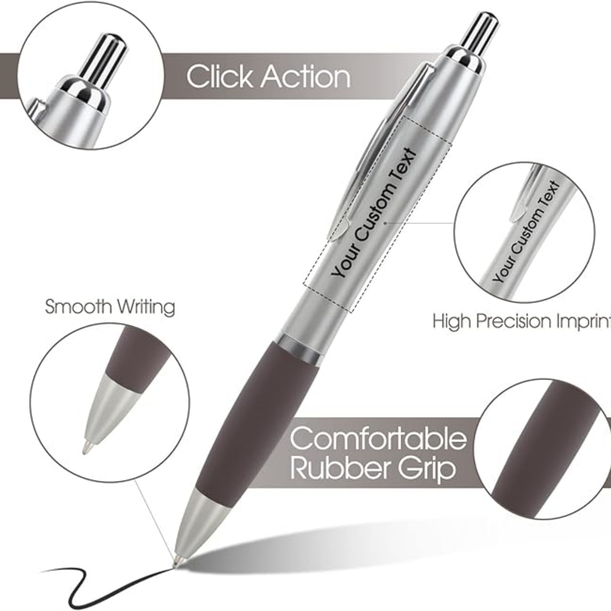 Custom Printed Ballpoint Click Pen Item No#31294 - Image 4