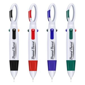 4-In-1 Shuttle Pen With Carabiner Keychain Item No#31301
