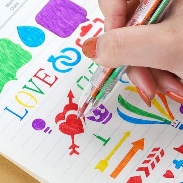 6-In-1 Multicolor Ballpoint Pen Item No#31302 - Image 5