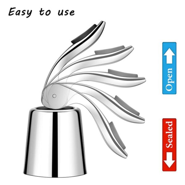 Stainless Steel Wine Bottle Stopper Item No#31304 - Image 3