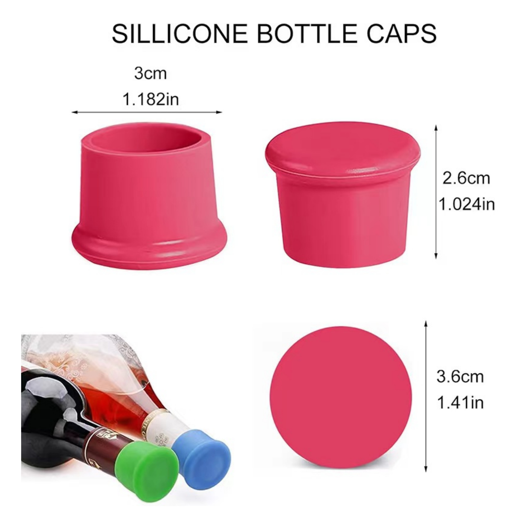 Silicone Wine Stopper Item No#31309 - Image 3