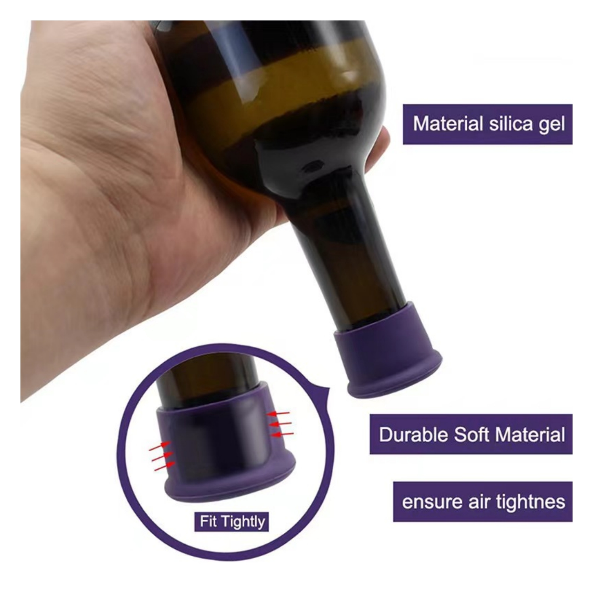 Silicone Wine Stopper Item No#31309 - Image 4