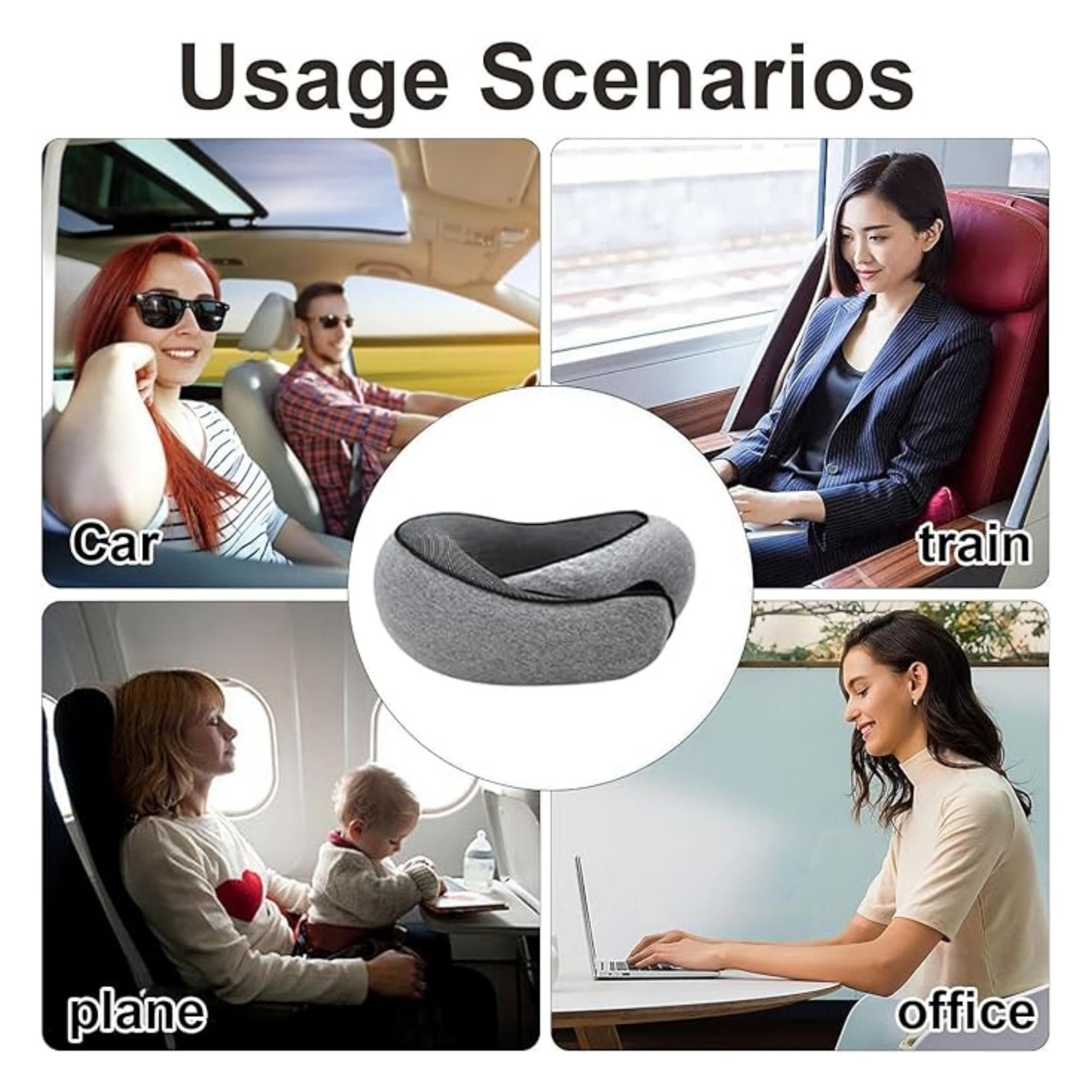 Memory Foam Travel Pillow Item No#31319 - Image 6