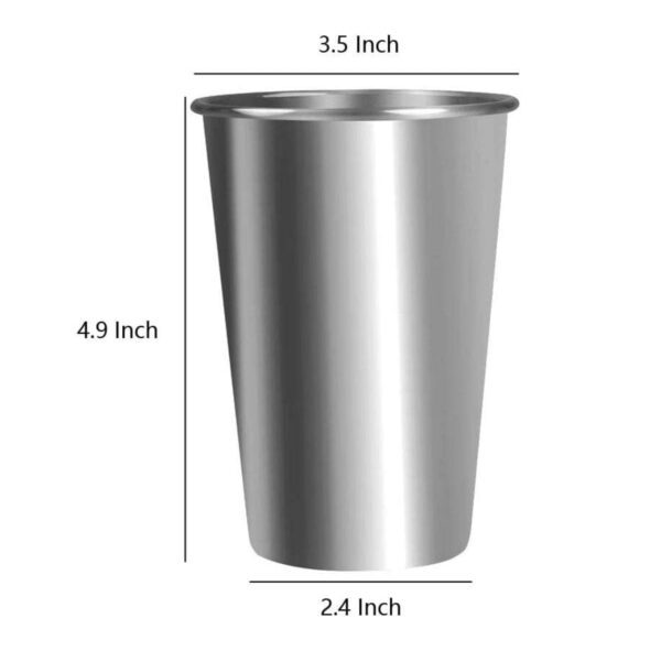 16 Ounce Stainless Steel Pint Cups Item No#31325 - Image 3