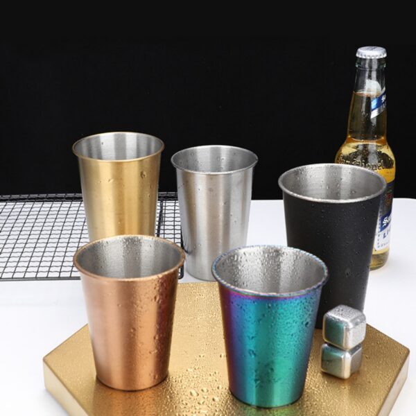 Black Stainless Steel Pint Cups Item No#31326 - Image 5