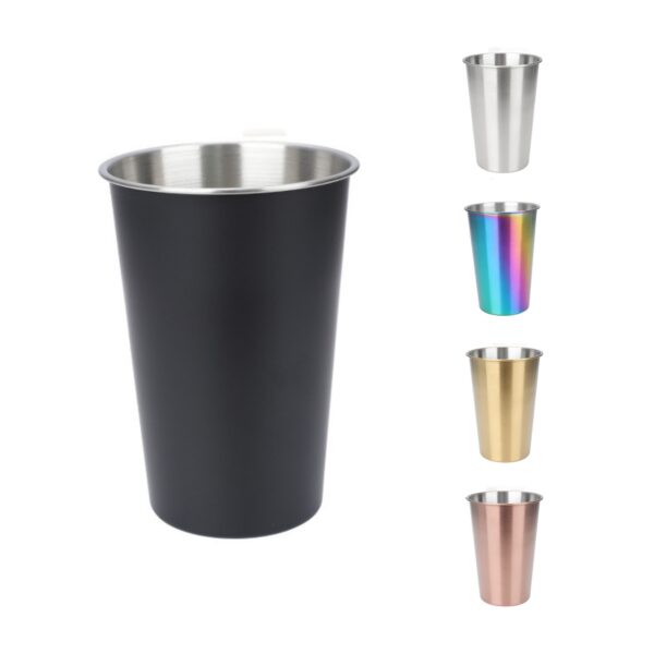 Black Stainless Steel Pint Cups Item No#31326 - Image 2