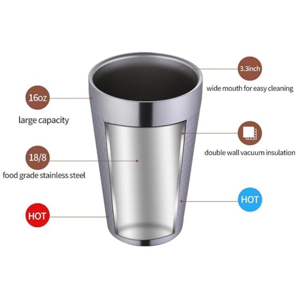 Double Wall Stainless Steel Cup Item No#31327 - Image 3