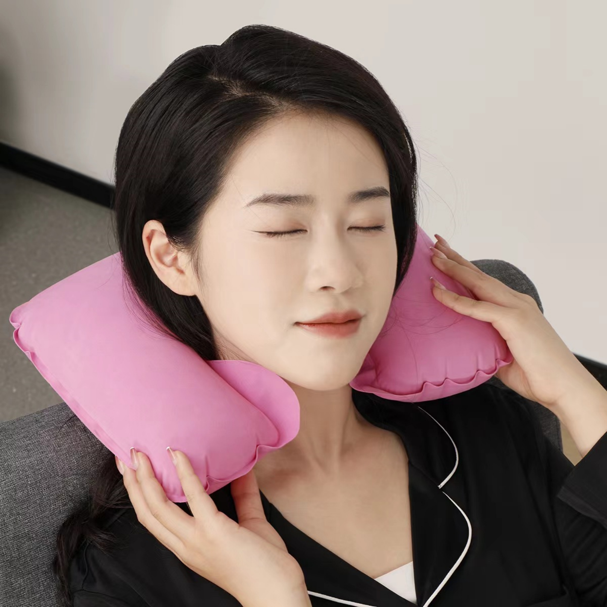 U-Sharp Inflatable Travel Pillow Item No#31328 - Image 4