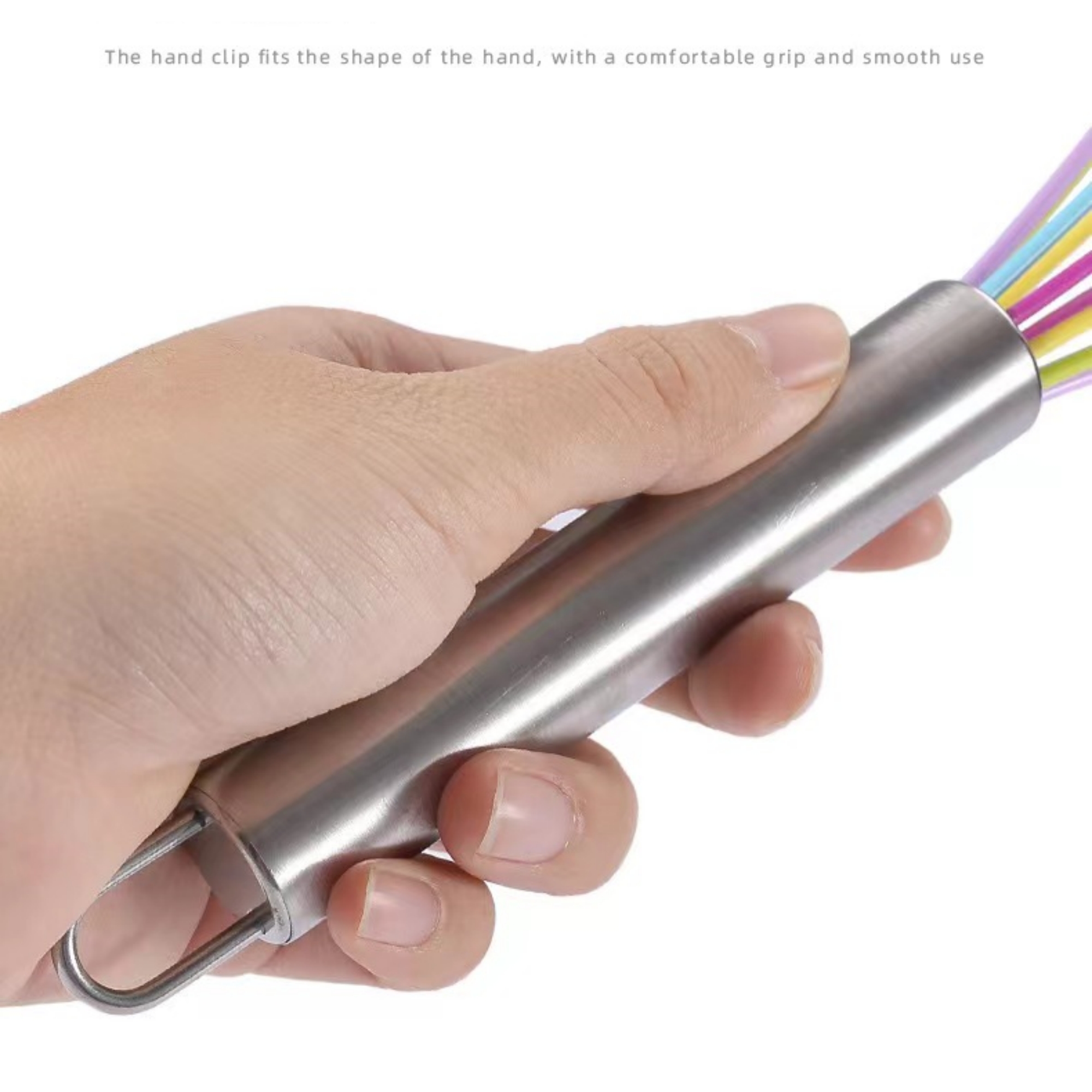 Silicone Whisk With Stainless Steel Handle Item No#31341 - Image 5