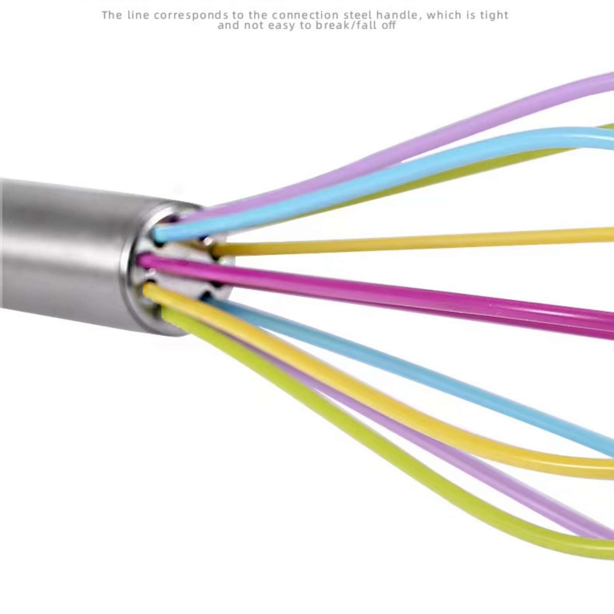 Silicone Whisk With Stainless Steel Handle Item No#31341 - Image 6