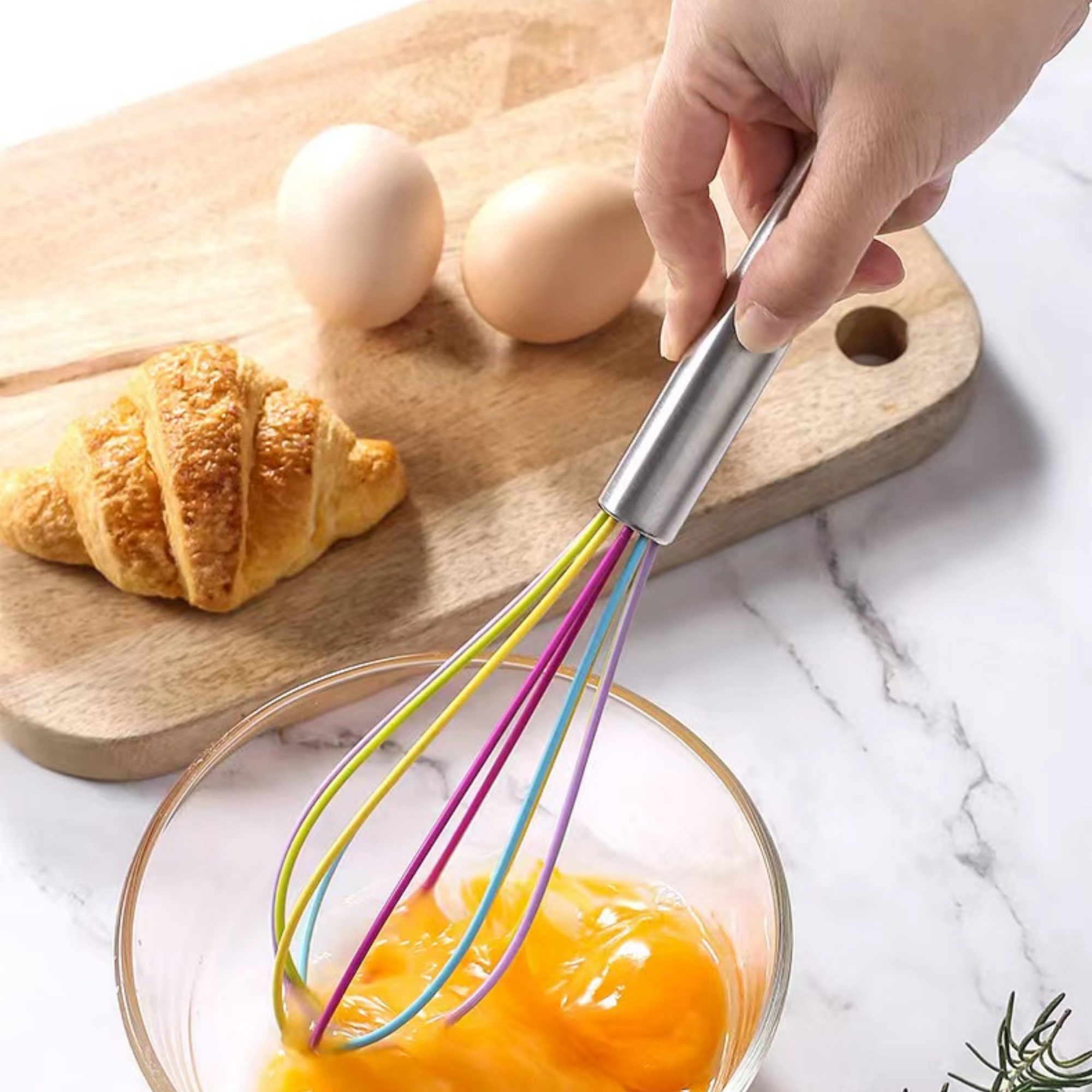 Silicone Whisk With Stainless Steel Handle Item No#31341 - Image 7