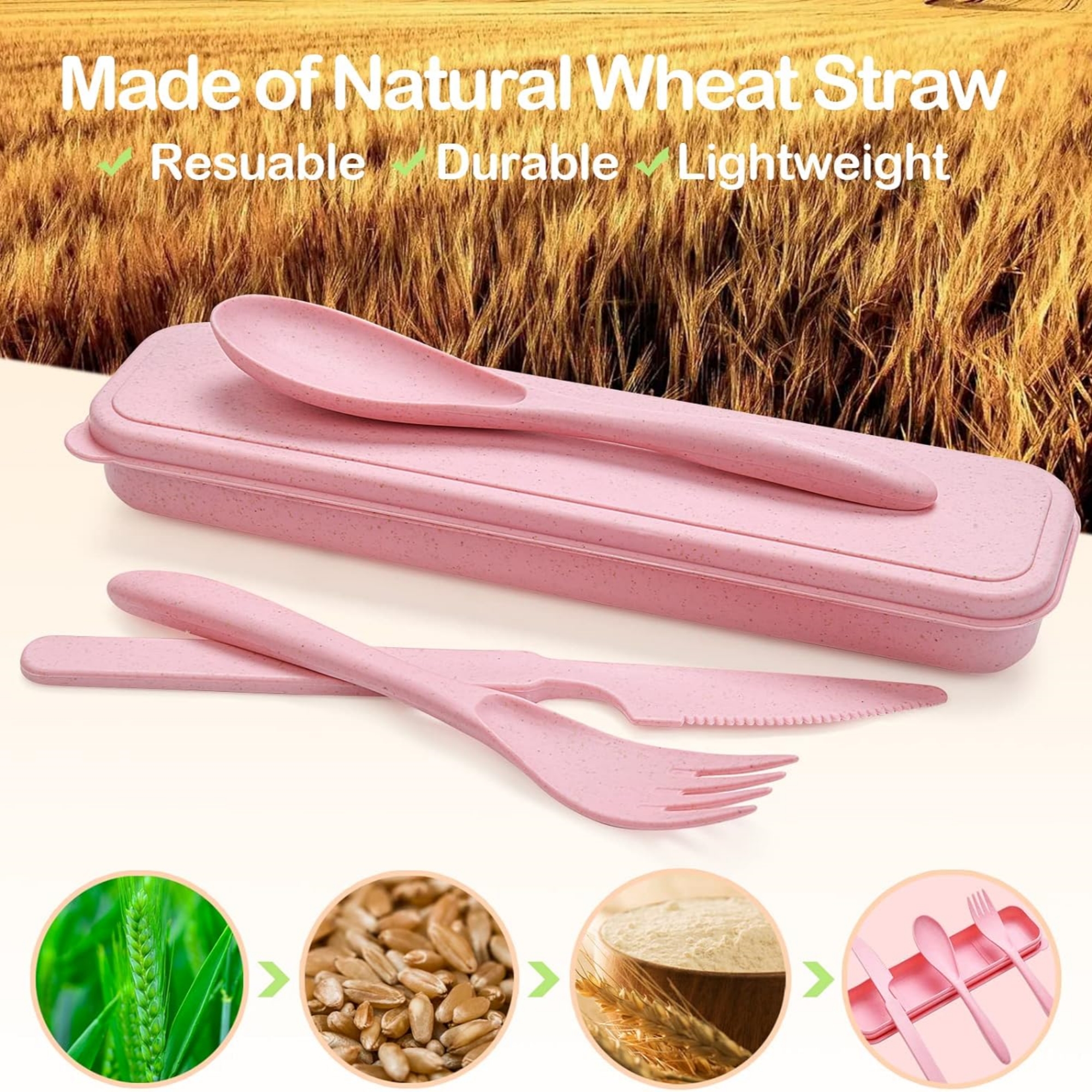 Reusable Travel Utensils Set With Case Item No#31344 - Image 4