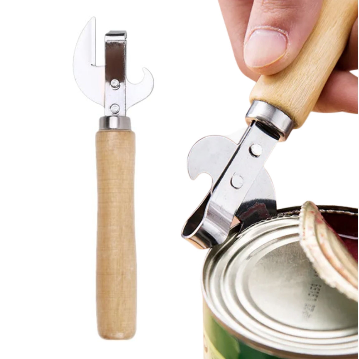 Wooden Handle Can Opener Item No#31355 - Image 2