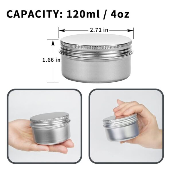 4 Ounce Aluminum Tin Item No#31360 - Image 3