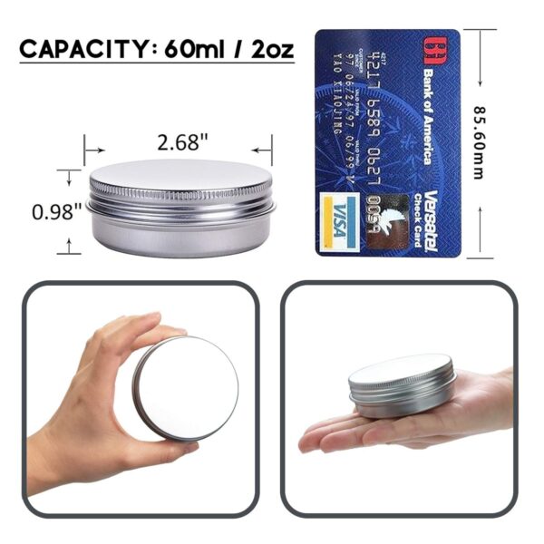 2 Ounce Aluminum Tin Item No#31361 - Image 3