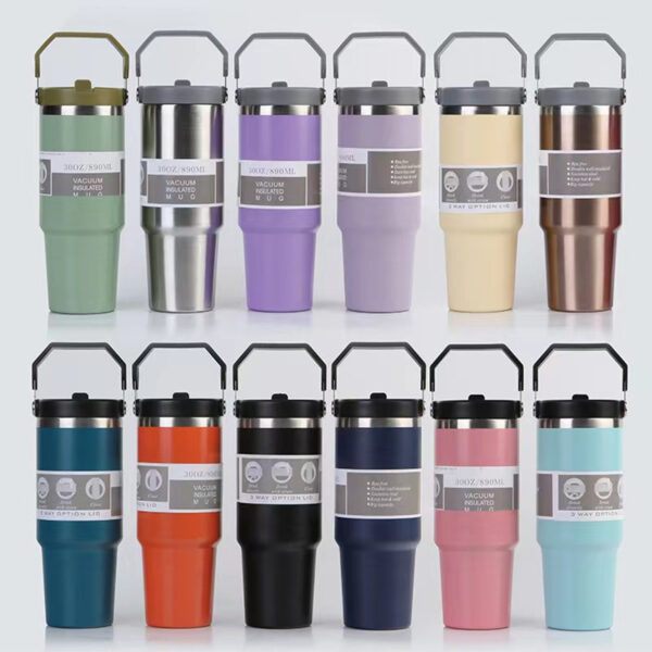 30Oz Tumbler With Lid And Straw Item No#30251 - Image 2
