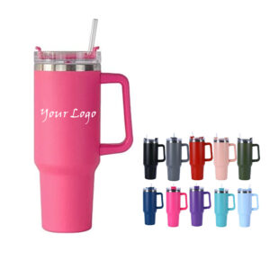 40 Oz Insulated Water Bottle With Straw Flip Item No#30253