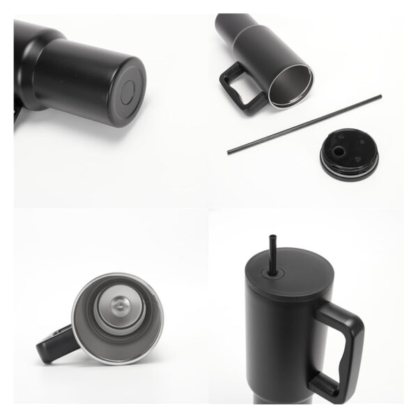 40 Oz Tumbler With Handle And Straw Lid Item No#30255 - Image 4