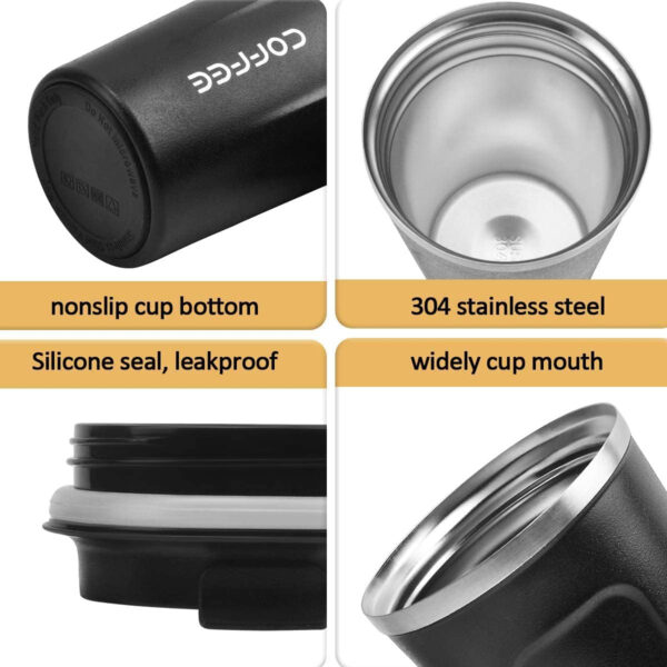 12Oz Travel Coffee Mug With Leakproof Lid Item No#30258 - Image 2