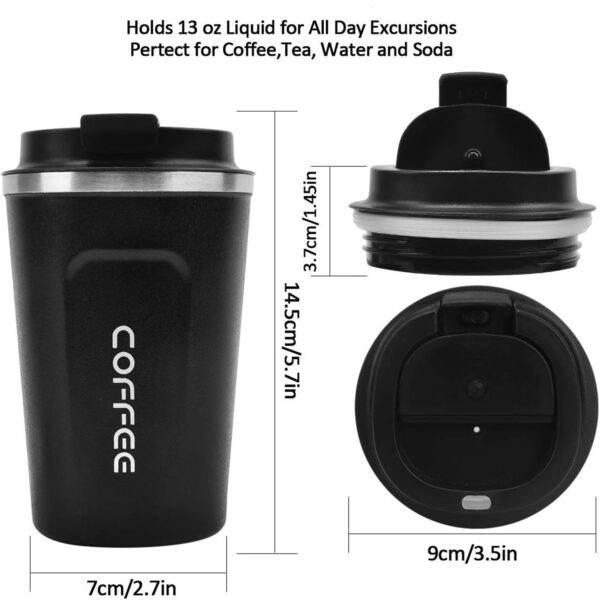 12Oz Travel Coffee Mug With Leakproof Lid Item No#30258 - Image 3