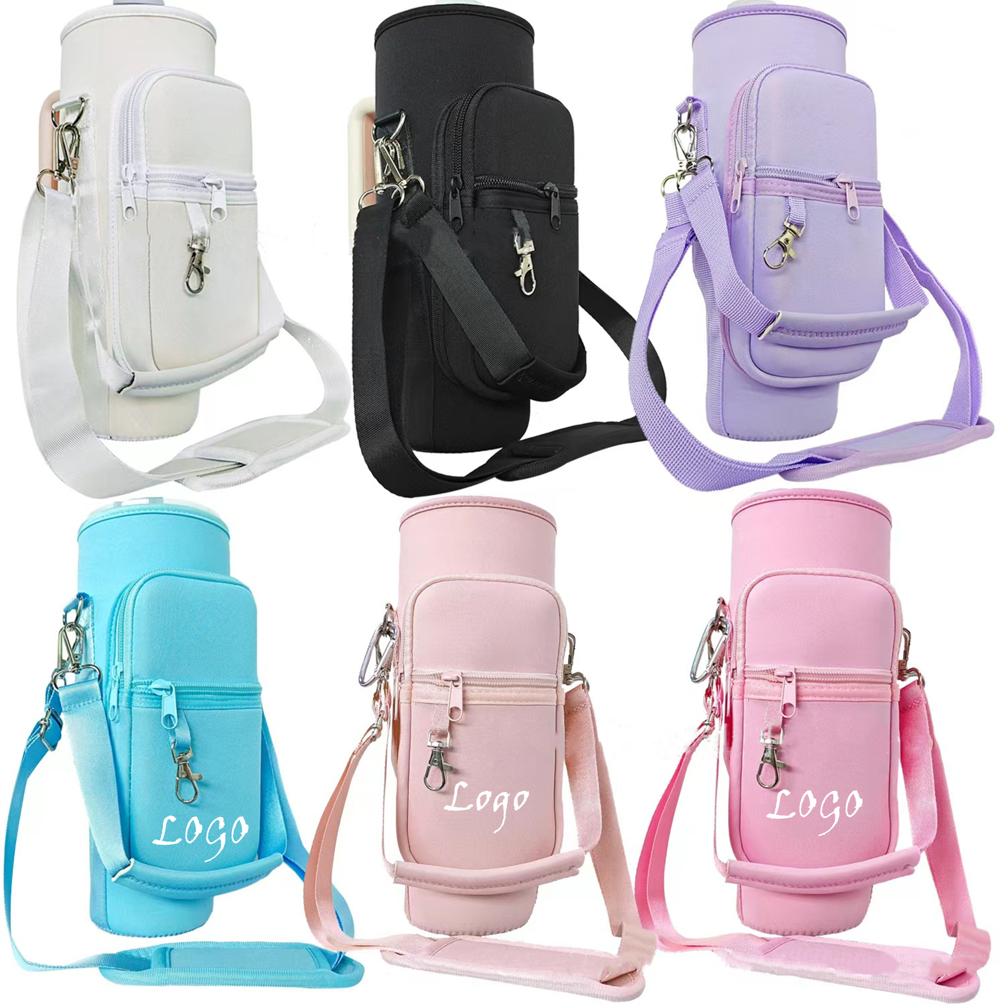 Water Bottle Holder With Strap For 40/30 Oz Tumbler Item No#30260