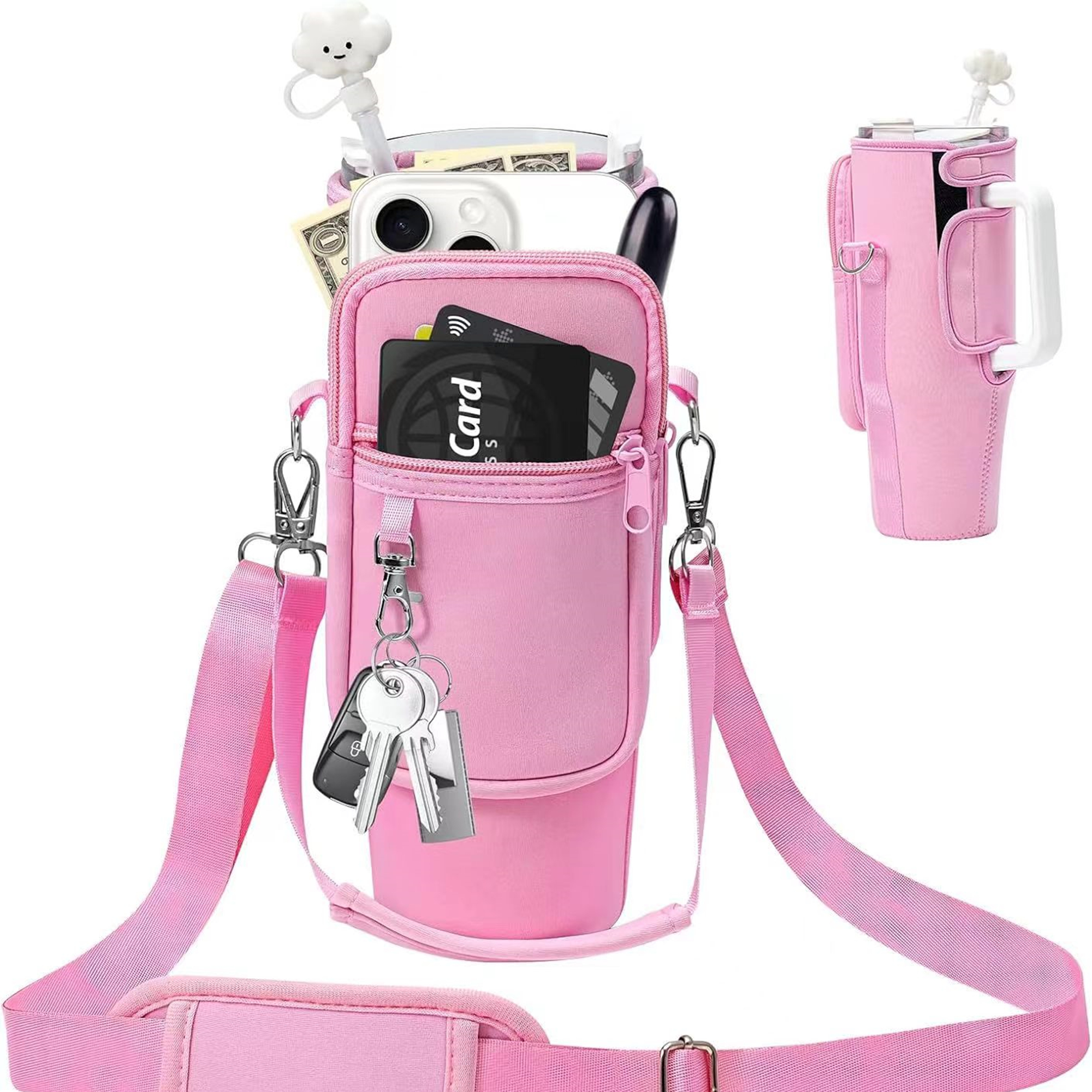 Water Bottle Holder With Strap For 40/30 Oz Tumbler Item No#30260 - Image 2