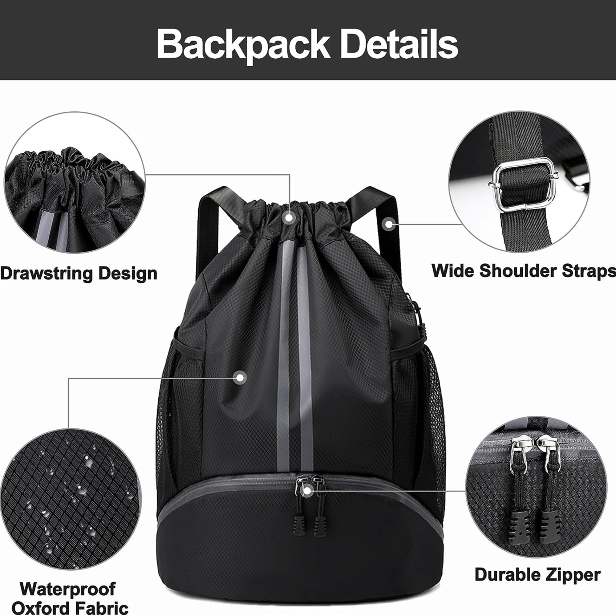 Sports Drawstring Backpack Item No#30262 - Image 6