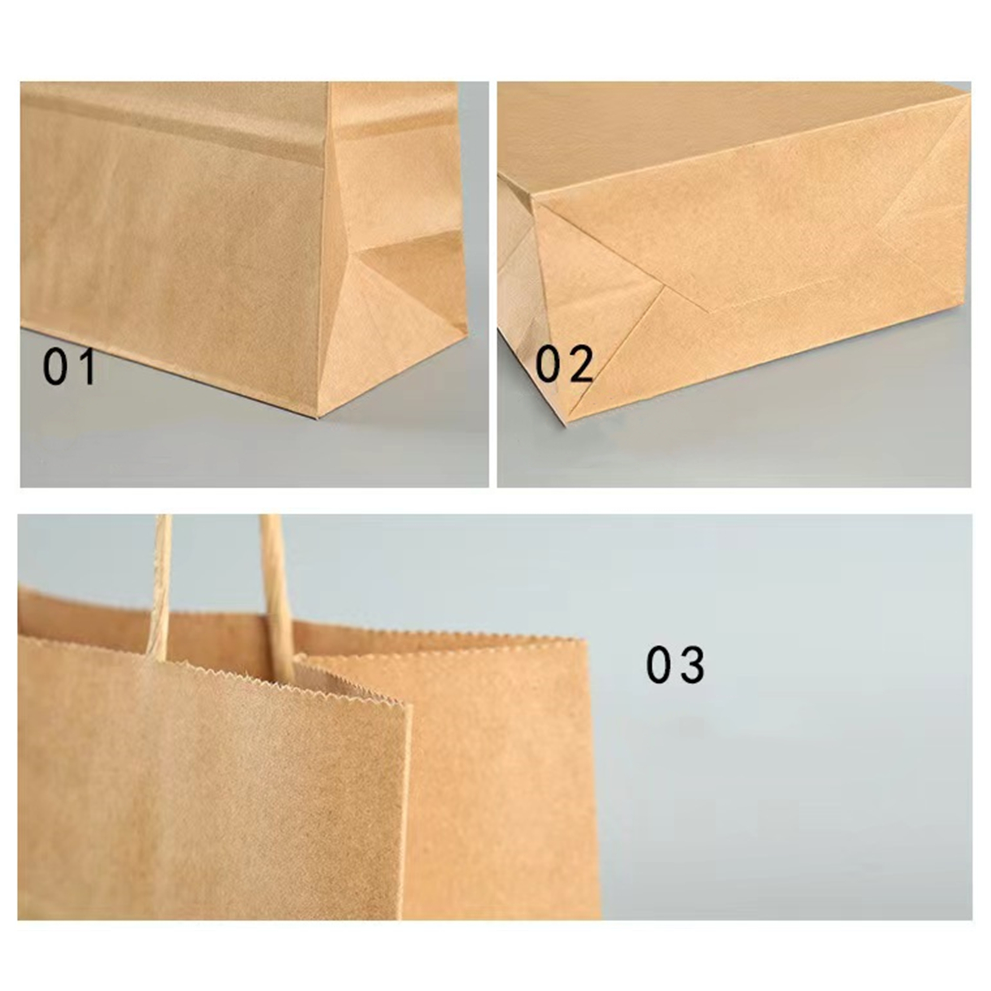 Kraft Paper Gift Bag With Handles Item No#30277 - Image 3