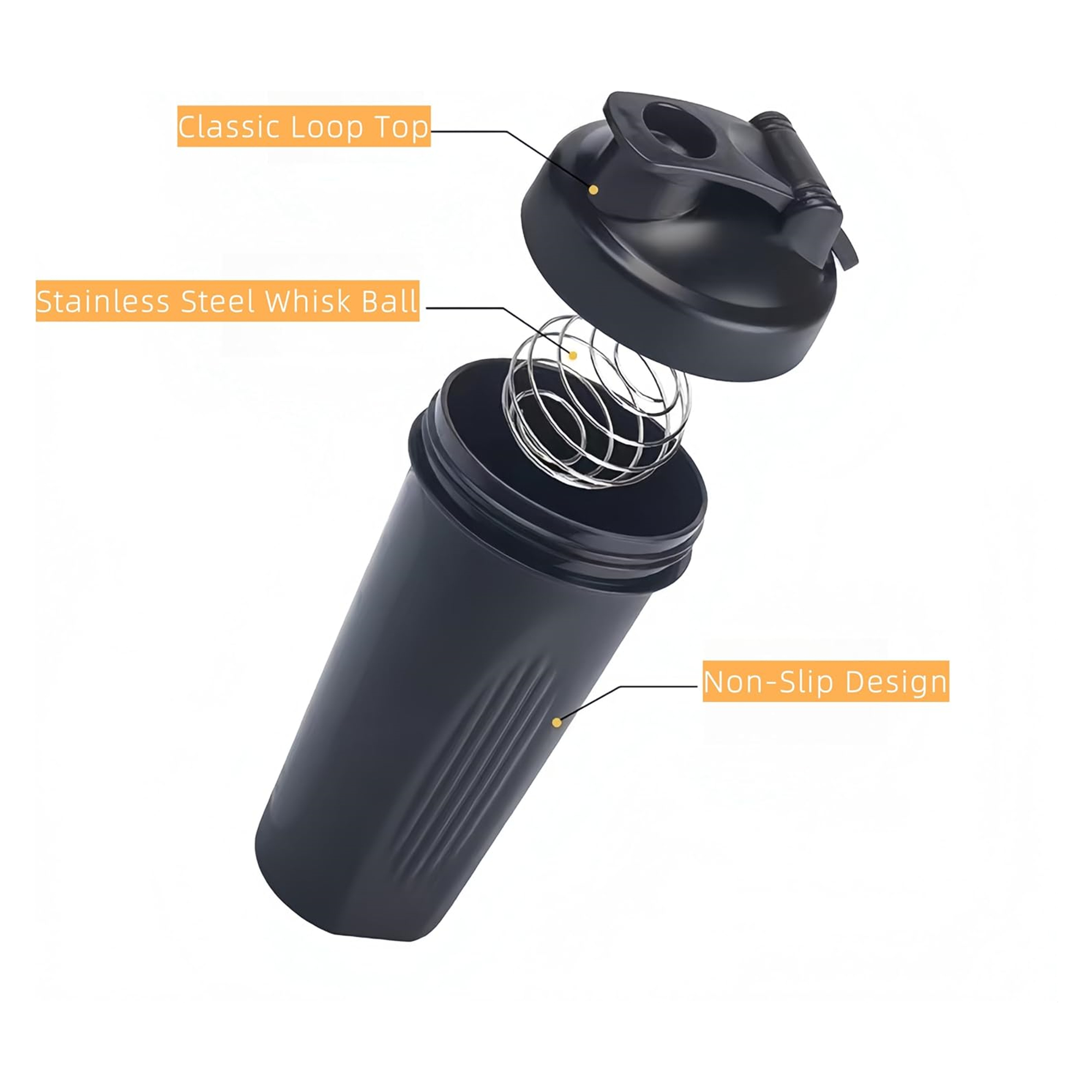 Protein Shaker Bottle 24Oz Item No#30287 - Image 3