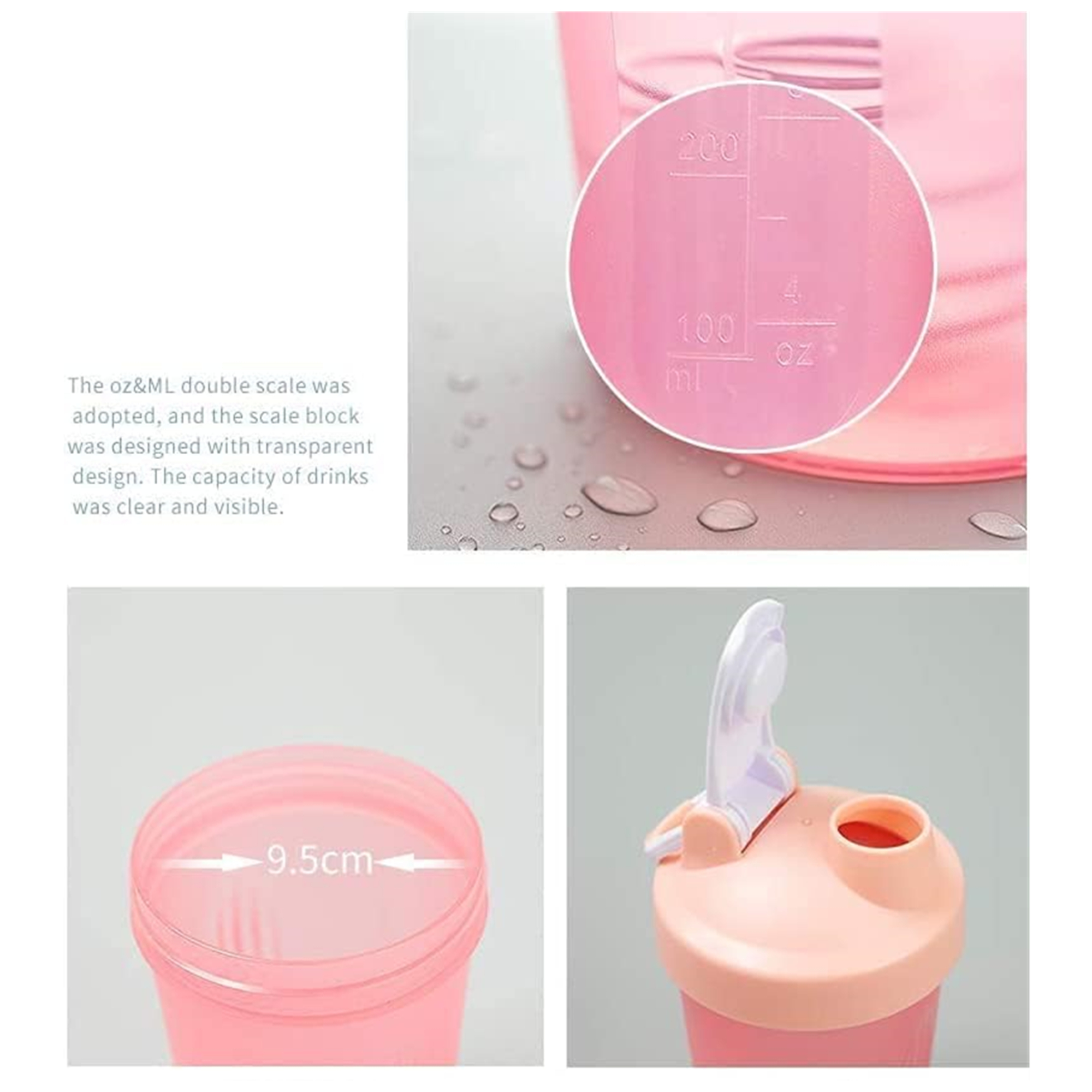 Shaker Bottle With Loop Top 16Oz Item No#30289 - Image 4