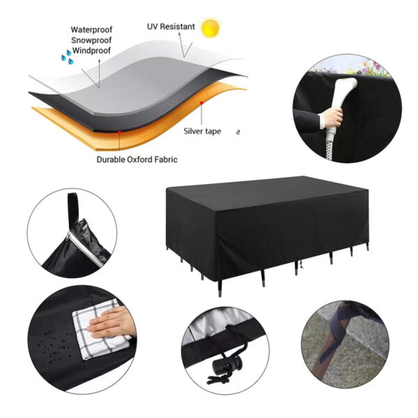 Outdoors Table And Chairs Covers Item No#30291 - Image 2