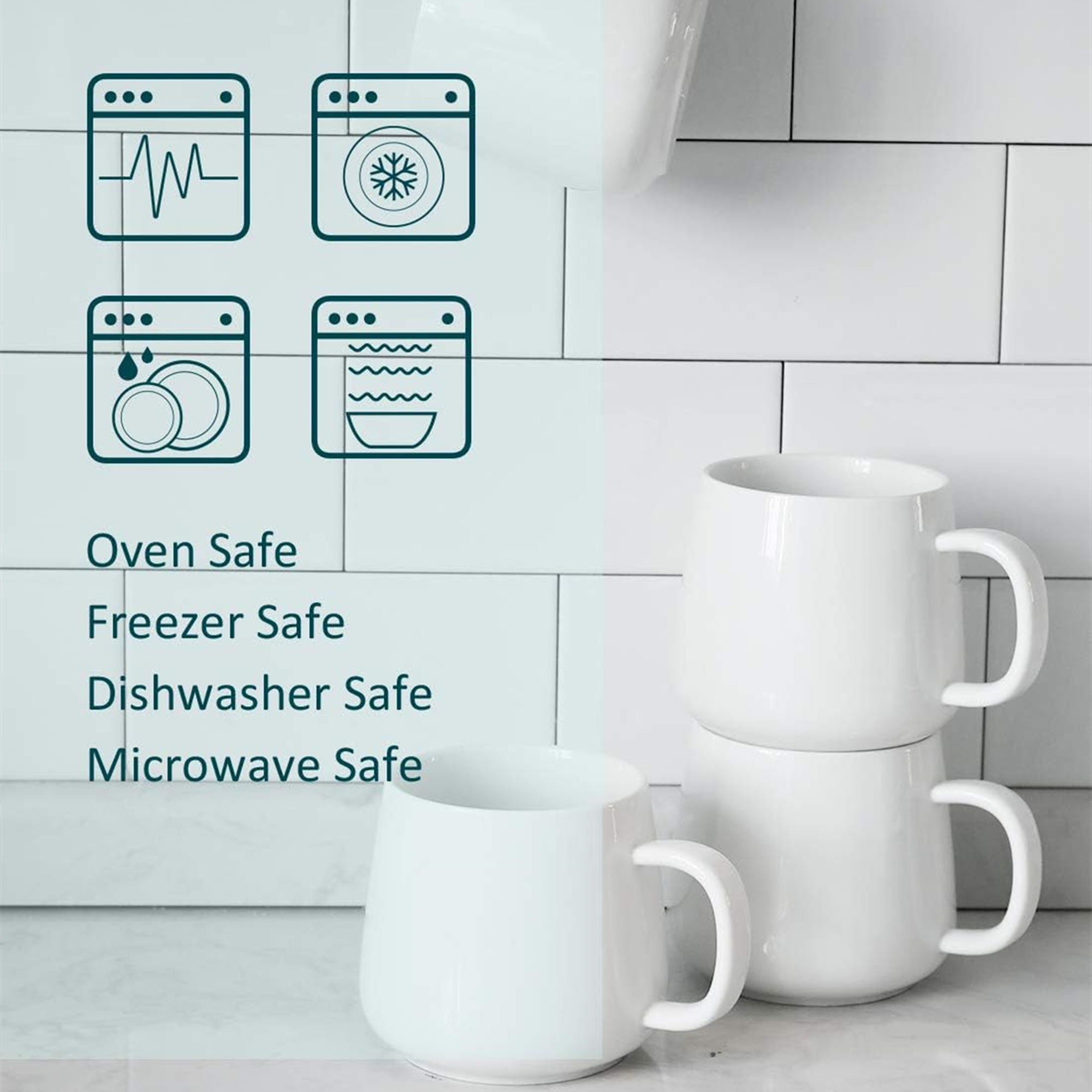 Porcelain Coffee Mug 12Oz Item No#30296 - Image 3