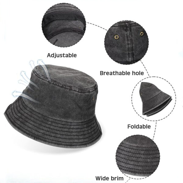 Washed Cotton Bucket Hat Item No#30302 - Image 3