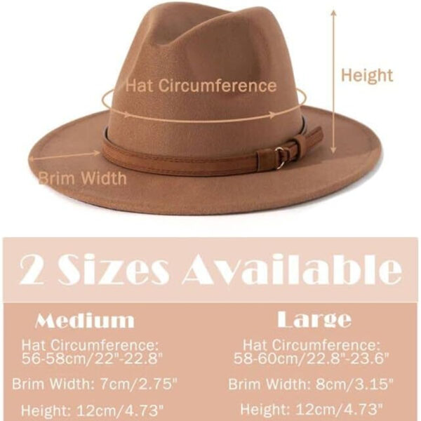 Womens Classic Fedora Hat Item No#30310 - Image 2