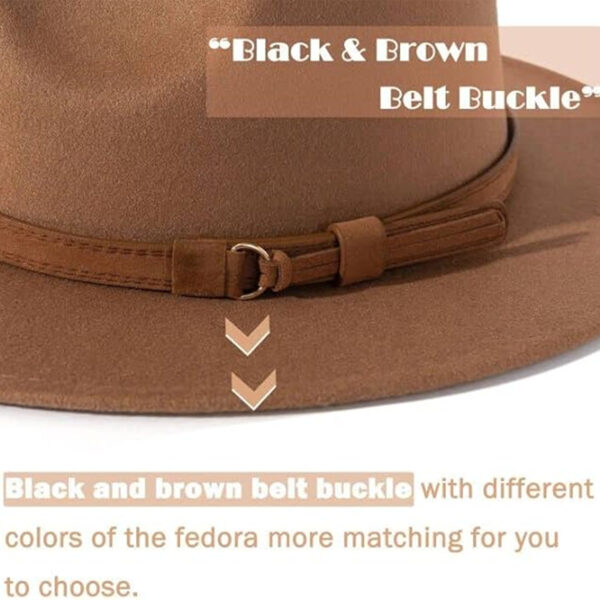 Womens Classic Fedora Hat Item No#30310 - Image 4