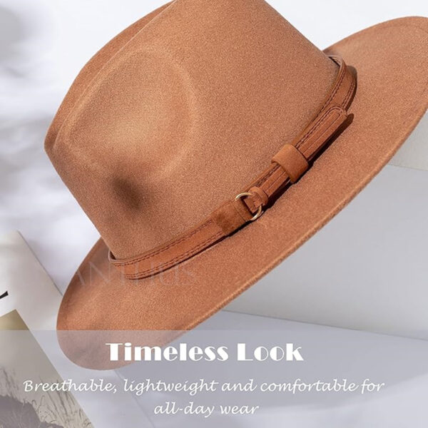 Womens Classic Fedora Hat Item No#30310 - Image 5