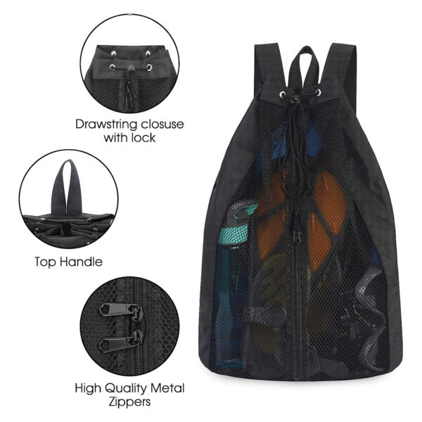 Mesh Drawstring Swim Backpack Item No#30333 - Image 2