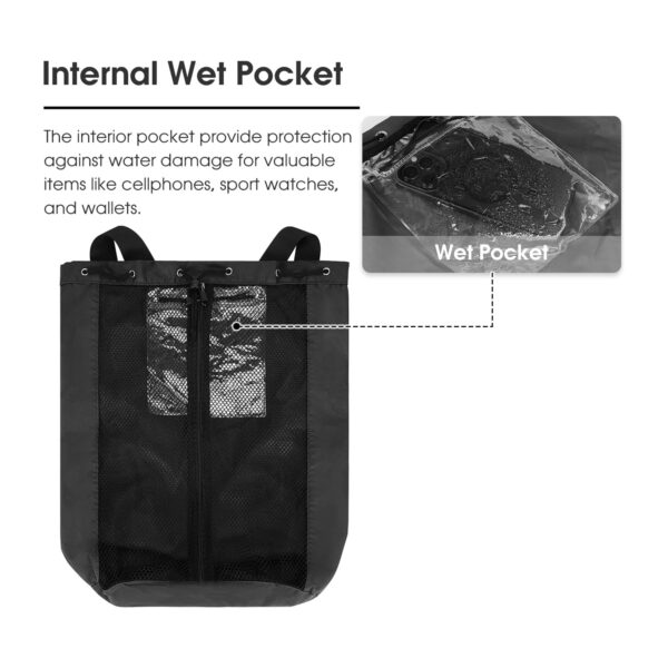 Mesh Drawstring Swim Backpack Item No#30333 - Image 5