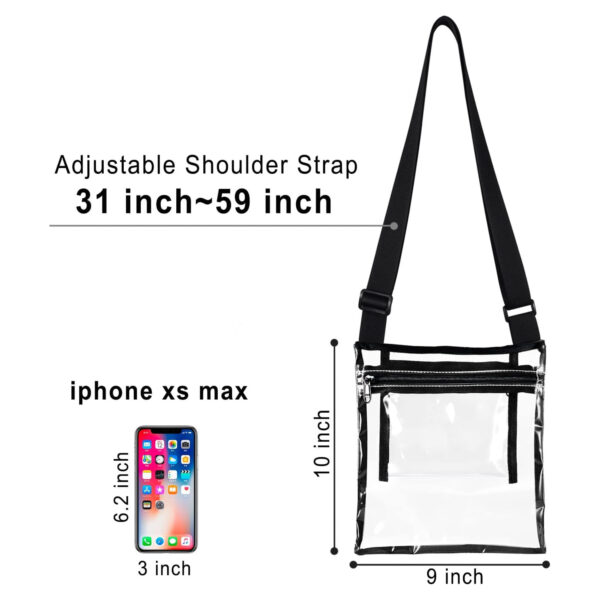 Clear Crossbody Purse Bag Item No#30345 - Image 2