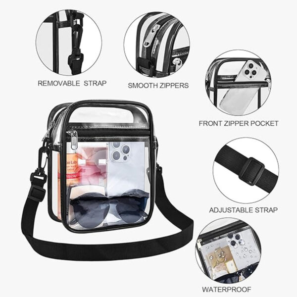 Clear Messenger Bag Item No#30347 - Image 3