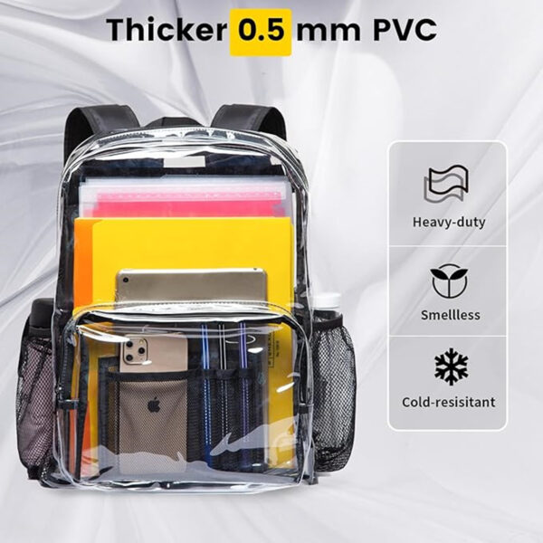 Heavy Duty Clear Backpack Item No#30348 - Image 2