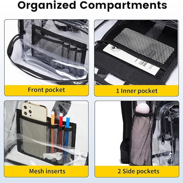 Heavy Duty Clear Backpack Item No#30348 - Image 4