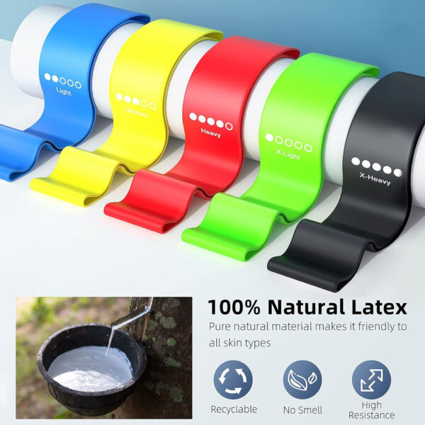 5 Set Of Resistance Bands Item No#30352 - Image 3