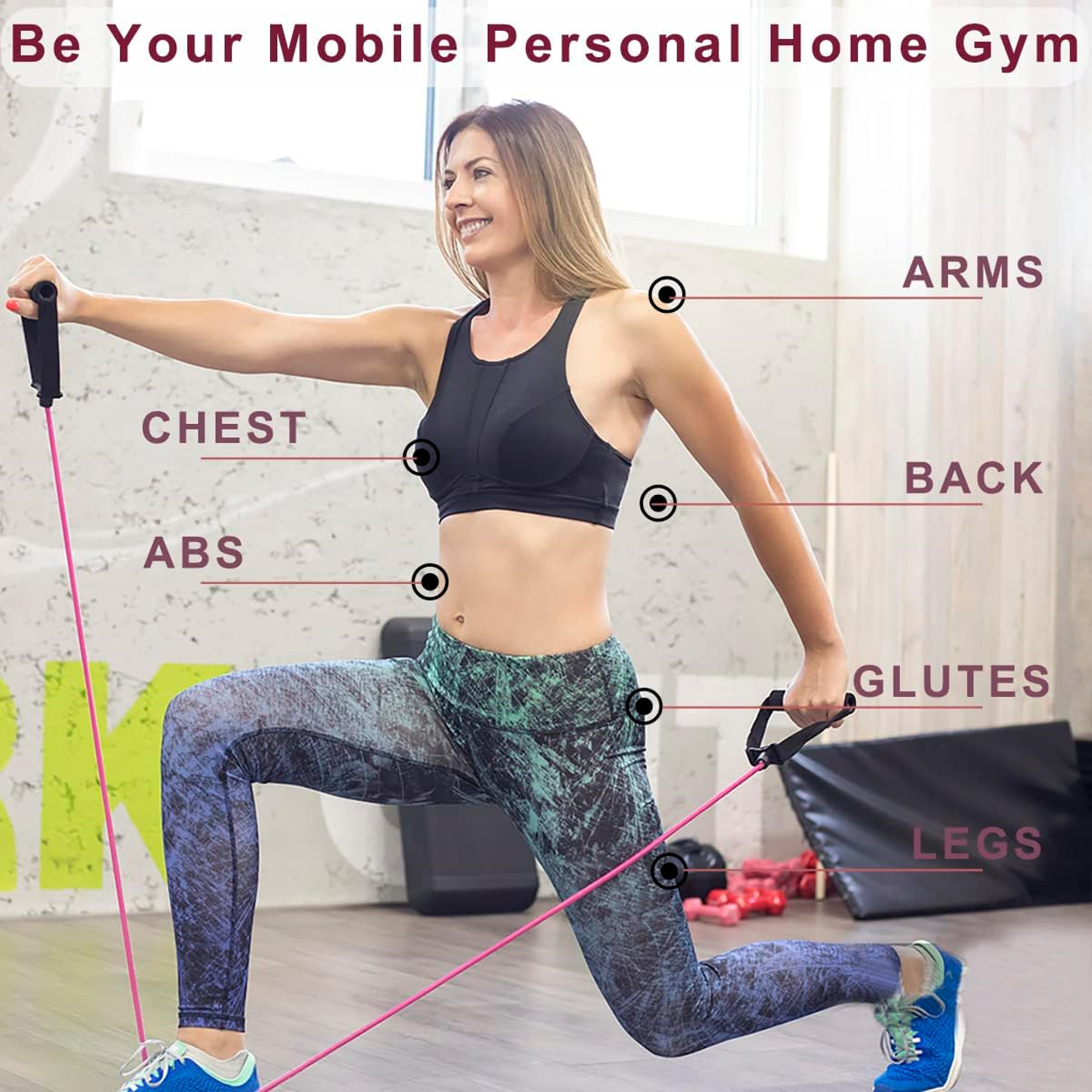 Resistance Bands With Handle Item No#30355 - Image 3