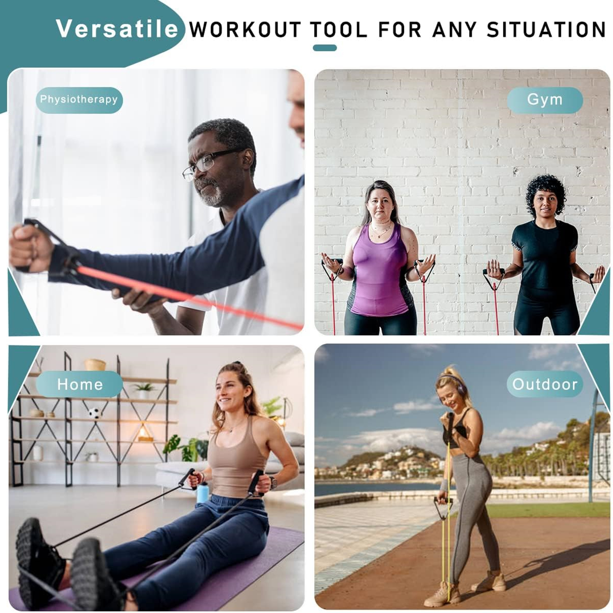 Resistance Bands With Handle Item No#30355 - Image 4