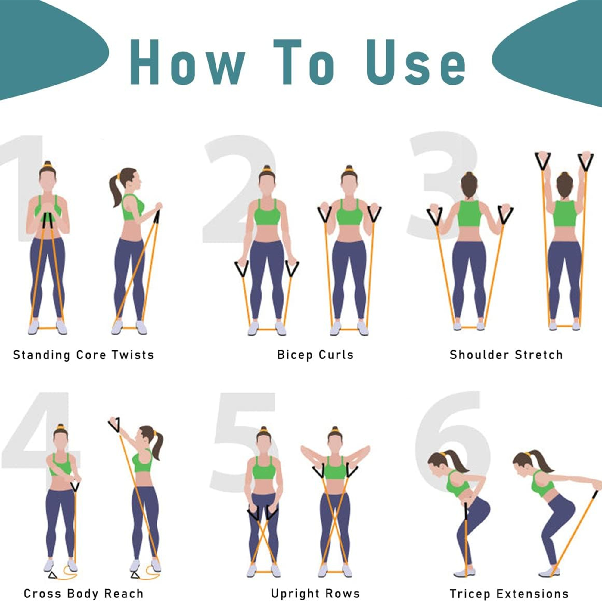 Resistance Bands With Handle Item No#30355 - Image 5