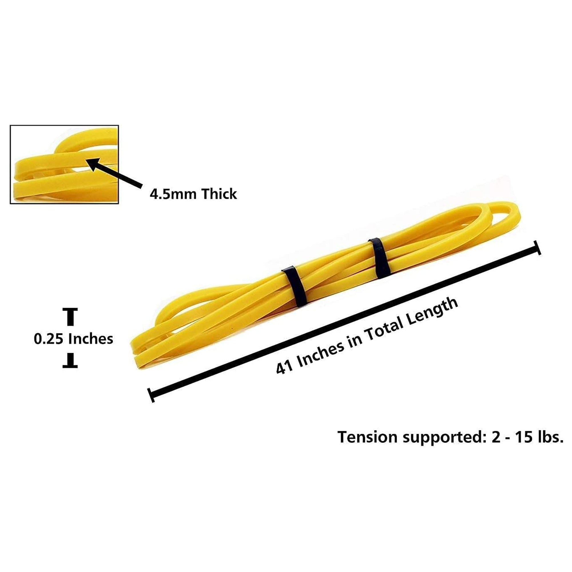 Resistance Stretch Loop Band 15Ibs Yellow Item No#30356 - Image 2