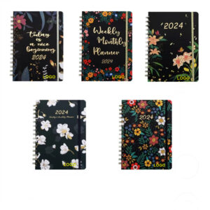 2024 Weekly Monthly Planner Spiral Notebook Item No#30155