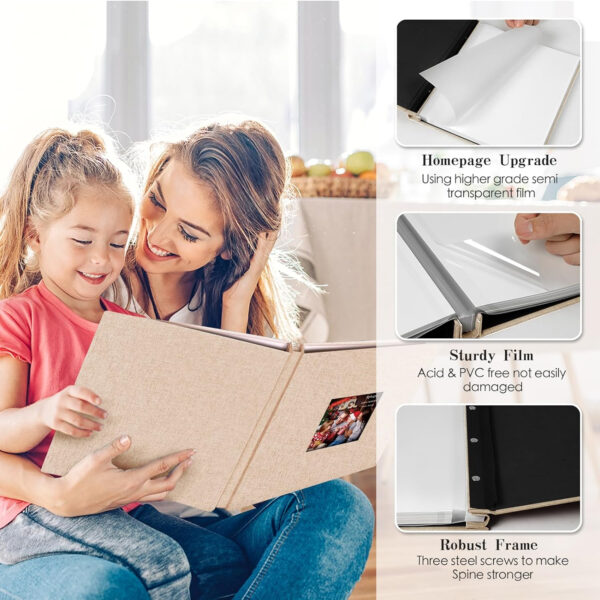 Linen Cover And Self Adhesive Photo Album Item No#30158 - Image 5